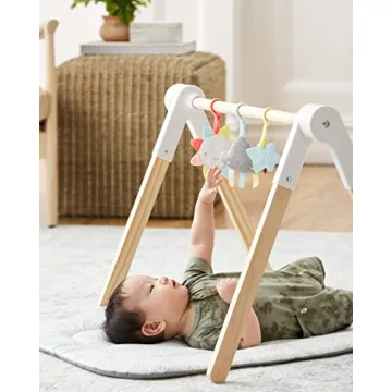 Skip Hop Wooden Baby Gym for Safe Tummy Time Play