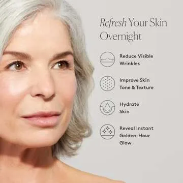 Naked & Thriving The Night Set | Renew Resurfacing Night Serum (30 mL) + Rejuvenate Restorative Face Oil (35 mL) with Hyaluronic Acid, Argan & Sea Buckthorn Oils and Fruit AHAs (Set of 2)