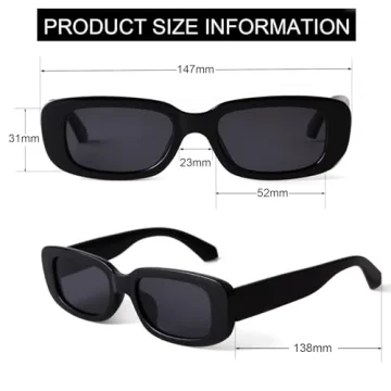 Trendsetting SORVINO 90s Rectangle Sunglasses for Everyone