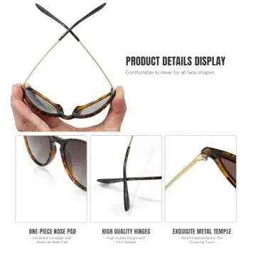 CHBP Polarized Retro Sunglasses - Trendy Designer Style