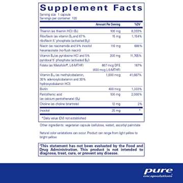 Pure Encapsulations B6 Complex - Supports Nervous System & Brain Health* - Includes B Vitamins - Con...