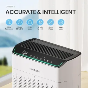 MORENTO Air Purifier - Powerful HEPA Filter for Large Spaces