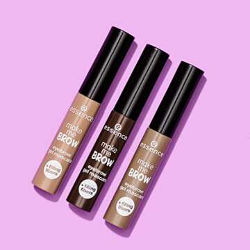 essence | 3-Pack Make Me Brow Eyebrow Gel Mascara | Infused with Fibers to Fill & Sculpt | Vegan & Paraben Free | Cruelty Free (01 | Blondy Brows)