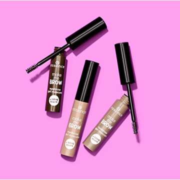 essence | 3-Pack Make Me Brow Eyebrow Gel Mascara | Infused with Fibers to Fill & Sculpt | Vegan & Paraben Free | Cruelty Free (01 | Blondy Brows)