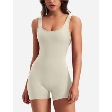 Stylish YEOREO Backless Jumpsuit for Women - Workout Perfection