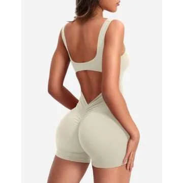 Stylish YEOREO Backless Jumpsuit for Women - Workout Perfection