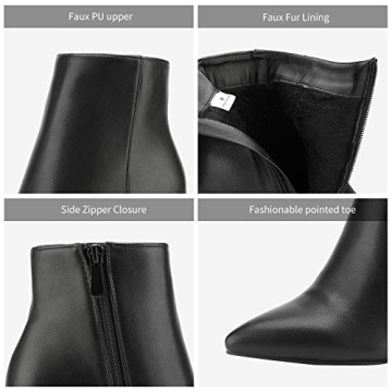 DREAM PAIRS Chunky Heel Ankle Booties - Chic & Comfortable