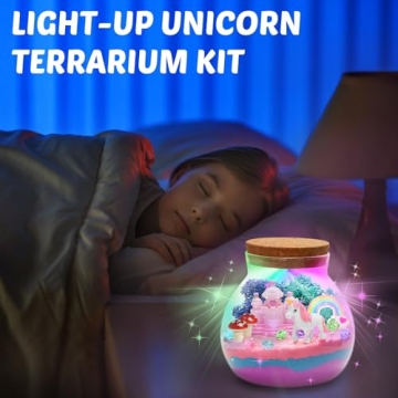 Light-up Unicorn Terrarium Kit for Creative Kids