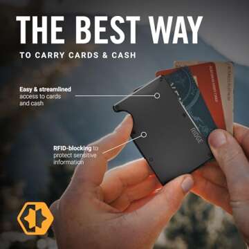 Ridge Wallet - Slim RFID Wallets for Men, Minimalist Design