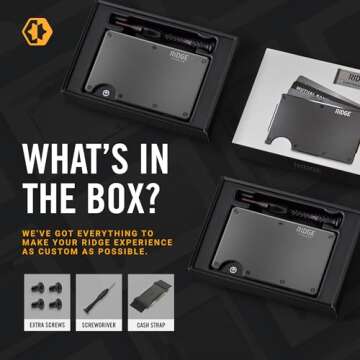 Ridge Wallet - Slim RFID Wallets for Men, Minimalist Design