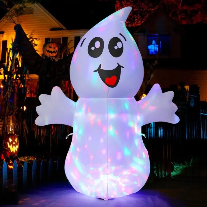 5 FT Inflatable Ghost Decoration with Lights