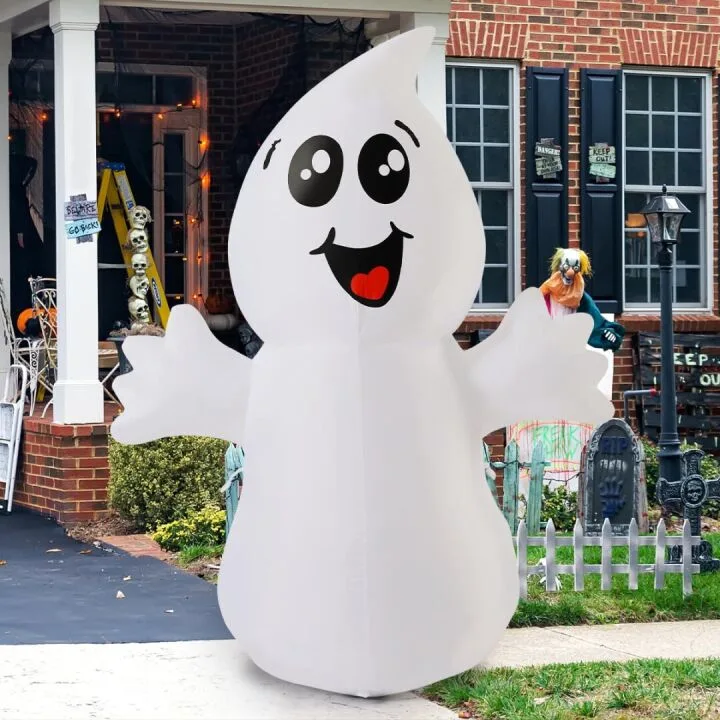 5 FT Inflatable Ghost Decoration with Lights