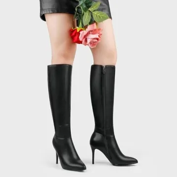 Stylish COLETER Women's Leather Knee High Boots for All Occasions