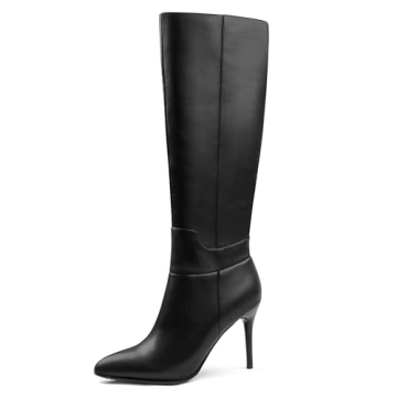 Stylish COLETER Women's Leather Knee High Boots for All Occasions
