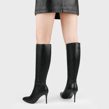 Stylish COLETER Women's Leather Knee High Boots for All Occasions