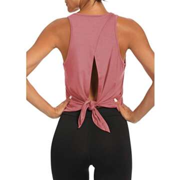 Bestisun Backless Athletic Tank Top for Stylish Workouts