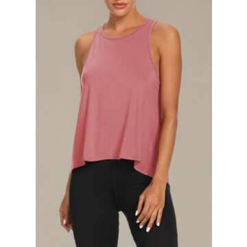 Bestisun Backless Athletic Tank Top for Stylish Workouts
