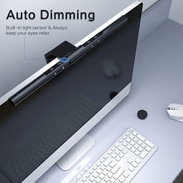 MELIFO Monitor Light Bar with Remote Control and Auto-Dimming