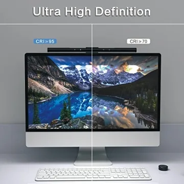 MELIFO Monitor Light Bar with Remote Control and Auto-Dimming