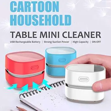 ODISTAR Desktop Vacuum Cleaner - Mini Table Sweeper