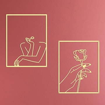 Hotop Minimalist Line Art Décor Set for Home Elegance