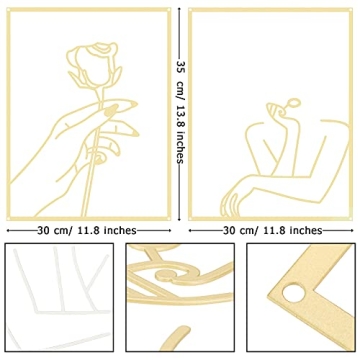 Hotop Minimalist Line Art Décor Set for Home Elegance