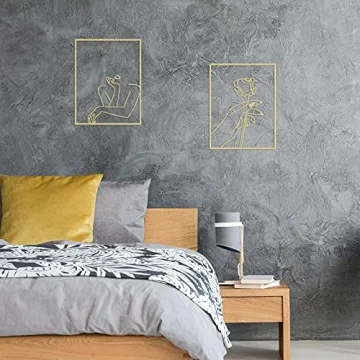 Hotop Minimalist Line Art Décor Set for Home Elegance