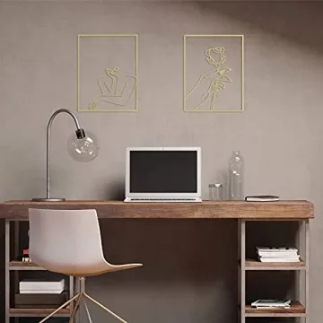 Hotop Minimalist Line Art Décor Set for Home Elegance