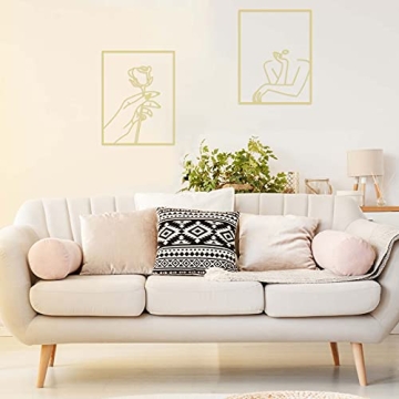 Hotop Minimalist Line Art Décor Set for Home Elegance