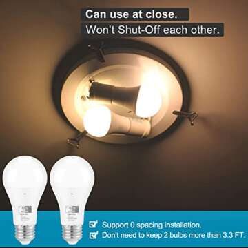 Qualilux Dusk to Dawn Light Bulbs for Outdoor Use