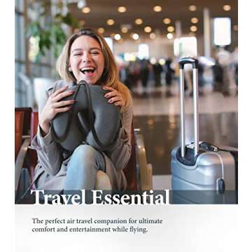 ENCASED Neck Pillow Phone Holder for iPhone - Magnetic Gooseneck Arm, Perfect for Laying in Bed/Car/Couch or Travel - Ultra Comfortable Memory Foam for Kids and Adults (Compatible with MagSafe)