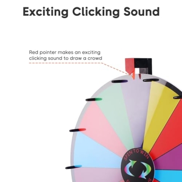 WinSpin 24" Spinning Prize Wheel for Events and Games