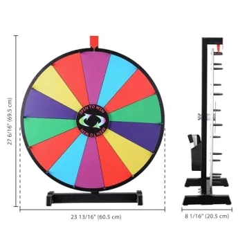 WinSpin 24" Spinning Prize Wheel for Events and Games