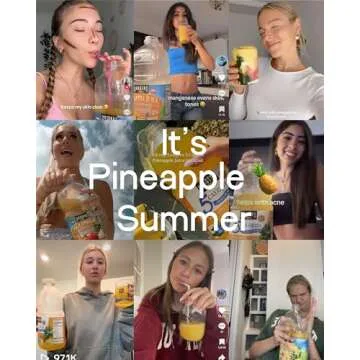 Langers 100% Juice with Vitamin C, Pineapple, 64 Fl Oz, Pack of 8