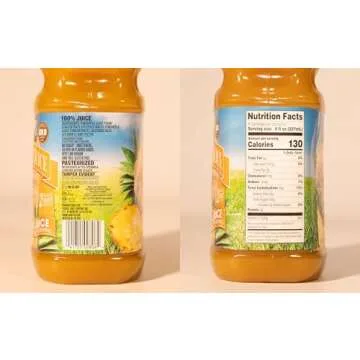 Langers 100% Juice with Vitamin C, Pineapple, 64 Fl Oz, Pack of 8