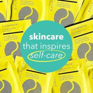 PATCHOLOGY Eye Mask, Brightening Under Eye Patches for Puffy Eyes and Dark Circles, Vitamin C Serum, Dark Circles Under Eye Treatment, Hydrating Eye Patches for women and men (5 Pairs)