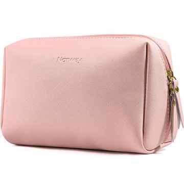 Stylish PU Leather Makeup Bag Organizer for Travel & Makeup