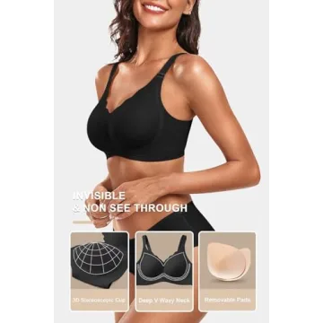 Seamless Wireless Push Up Bras for Women - Vertvie