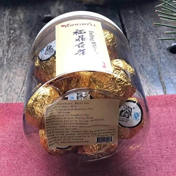 YongWell Premium Grade Dragon Pearl White Tea - 18 Teaballs