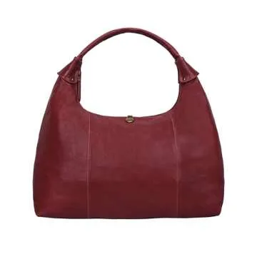 ANTONIO VALERIA Gift For Women Addison Braided Red Leather Tote Bag for Women