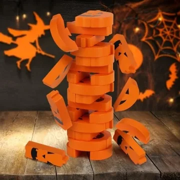 Stack 'O Lantern Wooden Stacking Game for All Ages