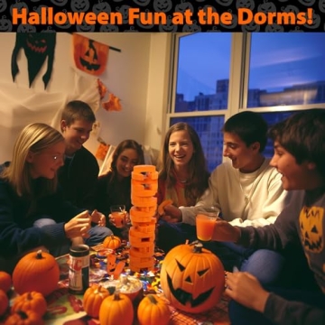 Stack 'O Lantern Wooden Stacking Game for All Ages