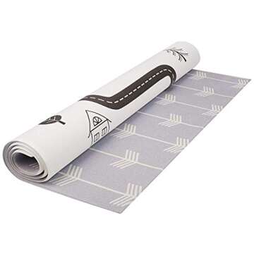 Baby Care Play Mat (Medium, Nordic Trails - Morning Fog Arrows) 73’’ x 49’’ Original One-Pie...