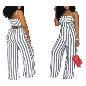 PerZeal Women's Stylish Sleeveless Jumpsuit for Medium Sizes