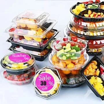 1.5 Inch Pink Sale % Off Round Sticker Labels - 500 Labels/Roll