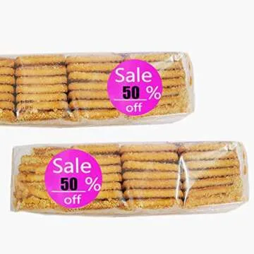 1.5 Inch Pink Sale % Off Round Sticker Labels - 500 Labels/Roll