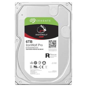 Seagate IronWolf Pro ST6000NE000 6 TB Hard Drive - Ideal for NAS and High-Performance Needs