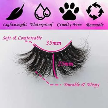 5 Pairs 3D Mink Lashes Natural Fluffy Eyelashes
