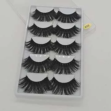 5 Pairs 3D Mink Lashes Natural Fluffy Eyelashes