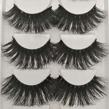 5 Pairs 3D Mink Lashes Natural Fluffy Eyelashes
